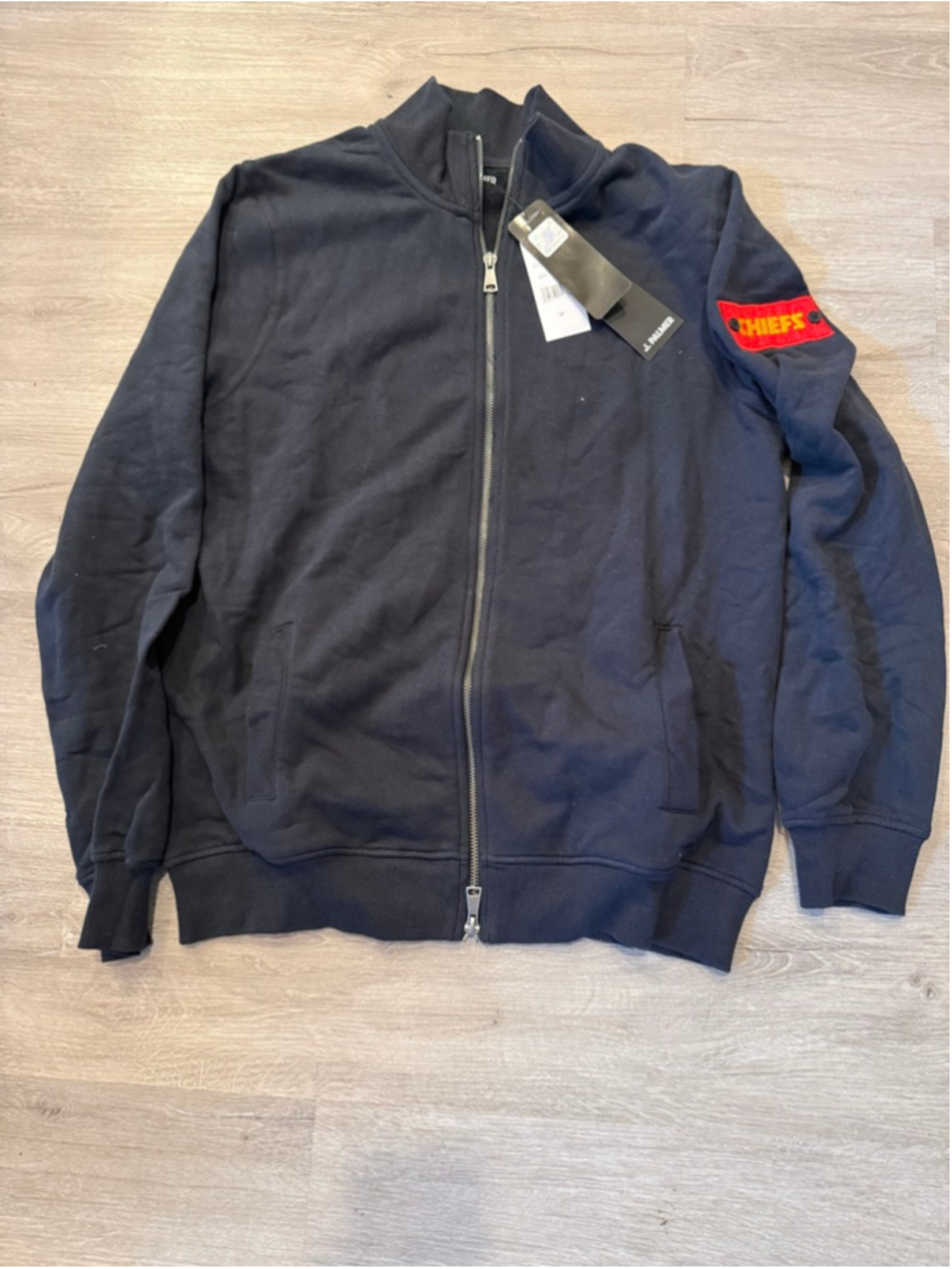 Men's J. Palmer Kansas City Chiefs Navy Full Zip Hoodie M